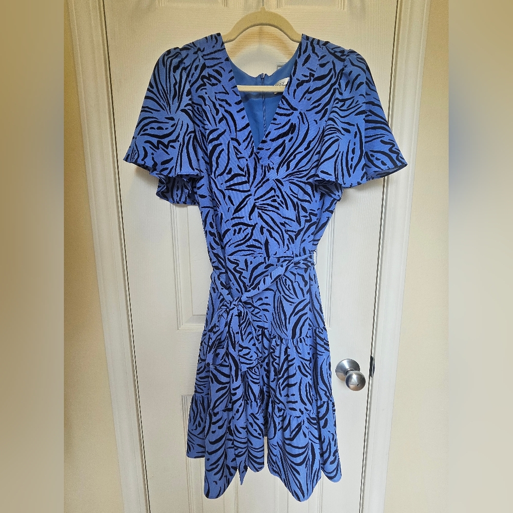 Eliza J Summer casual blue dress.